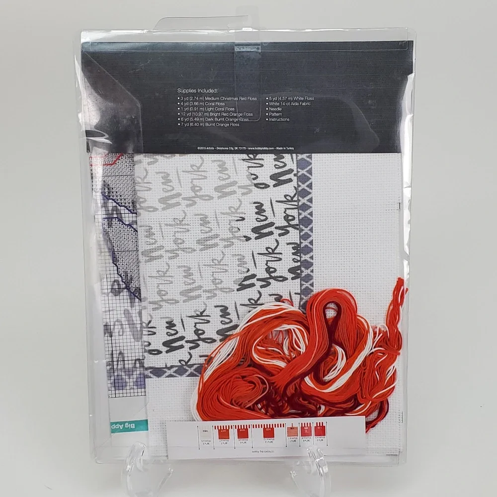 Artiste Big Apple New York‎ Counted Cross Stitch Kit 1576545 Zweigart 14 Ct Aida